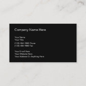 Le double simple de cartes de visite a dégrossi (Dos)