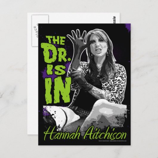 Le Dr est là ! Carte postale - Hannah Aitchison (Devant / Derrière)