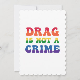 Le Drag N'Est Pas Une Carte De Voeux Plat Crime