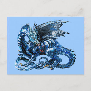 Le dragon bleu - briefkaart
