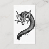 Le dragon chinois en Carte de visite tatouage (Dos)