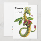 Le dragon de Razzler - carte de remerciements (Devant / Derrière)