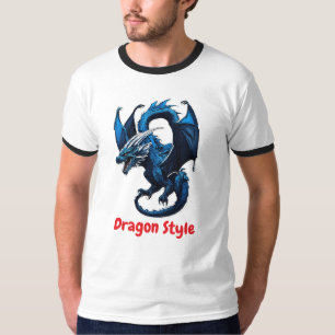 Le Dragon : Skyborne Fury Ringer T-Shirt Design