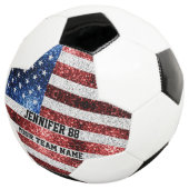 Le drapeau américain brille le nom personnalisé et (3/4)