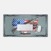 Le drapeau américain personnalisé AR15 ne doit pas (Clavier et souris)