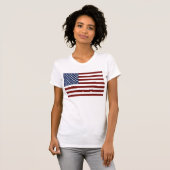 Le drapeau américain t-shirt (Devant entier)