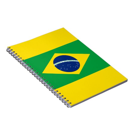 Le drapeau brésilien Carnet photo en spirale (Côté Droit)