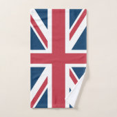 Le drapeau britannique Union Jack (Serviette à main)