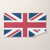 Le drapeau britannique Union Jack (Serviette à main)