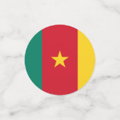 Le drapeau camerounais Table Confetti (Petit recto)