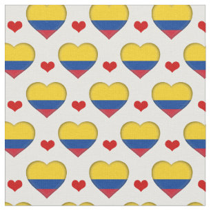 Le drapeau colombien, tissu du Coeur Rouge