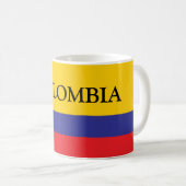 Le drapeau de la Colombie cadeau de tasse à café (Devant droit)