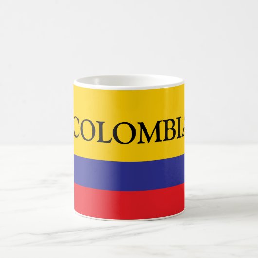Le drapeau de la Colombie cadeau de tasse à café (Centre)