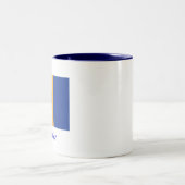 Le drapeau de la tasse de café des Barbade (Centre)