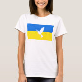 Le drapeau de l'Ukraine soutient les T-shirts de l (Devant)