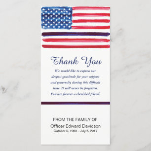 Le drapeau de Merci de sympathie de police