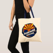 Le drapeau de Surprise Arizona a éclaté sac fourre (Devant (produit))