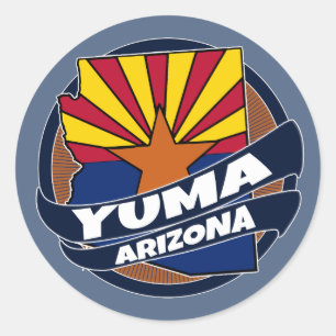 Le drapeau de Yuma Arizona éclate les autocollants