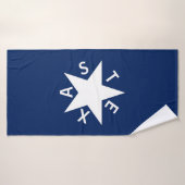 Le drapeau De Zavala (République du Texas) (Serviette de bain)