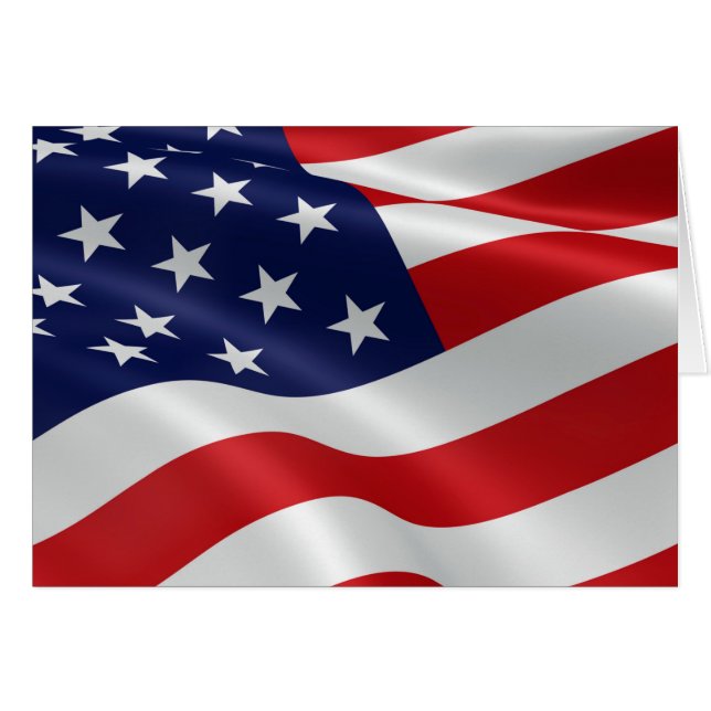 Le drapeau des Etats-Unis d'Amérique (Devant Horizontal)