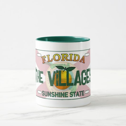 Le drapeau des Villages Floride tasse (Centre)