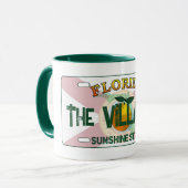 Le drapeau des Villages Floride tasse (Devant gauche)