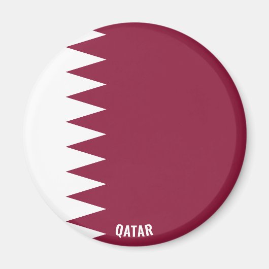 Le drapeau du Qatar charmant aimant patriotique (Devant)