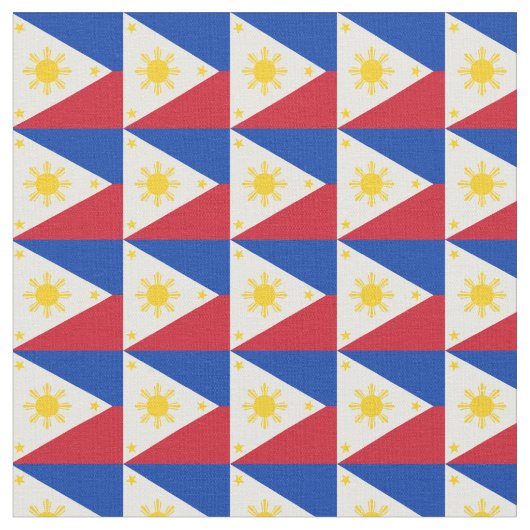 Le drapeau philippin, tissu tendance (Fermer)