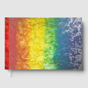 Le drapeau tie-dyé de SlipperyJoe arc-en-ciel pres