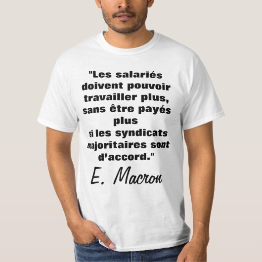 Le droit au travail d'après E. M. - t-shirt (Devant)