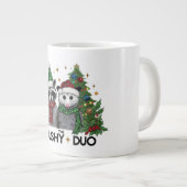 Le Duo Trashy Cute Animaux Noël JUMBO Mug (Devant droit)