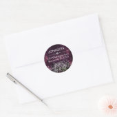 Le Étiquette de adresse d'aquarelle violette du bé (Enveloppe)