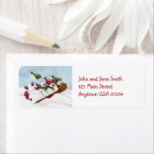 Le Étiquette de adresse du Sleigh Ride (En situation)