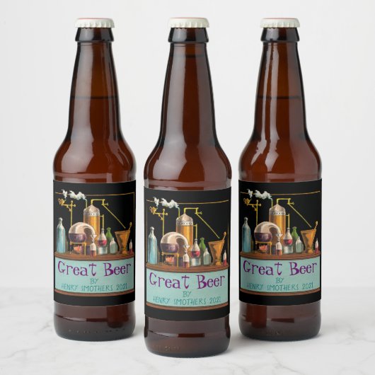 Le Étiquette de bière Alchimiste Brewmaster (Bouteilles)