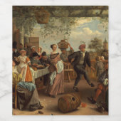 Le Étiquette de vin Dancing Couple Painting (Étiquettes simples)