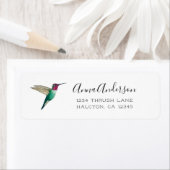 Le Étiquette des colibris d'Anna (En situation)