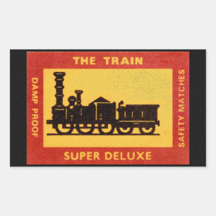 Le Étiquette du train Vintage Match