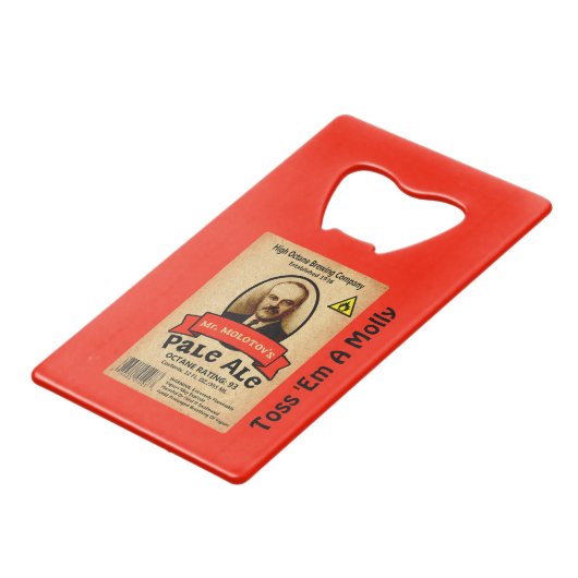 Le Étiquette Pale Ale de M. Molotov (Devant Angle)