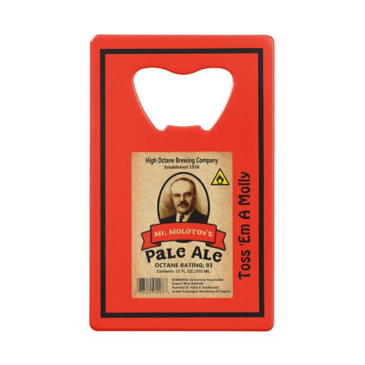 Le Étiquette Pale Ale de M. Molotov (Devant)