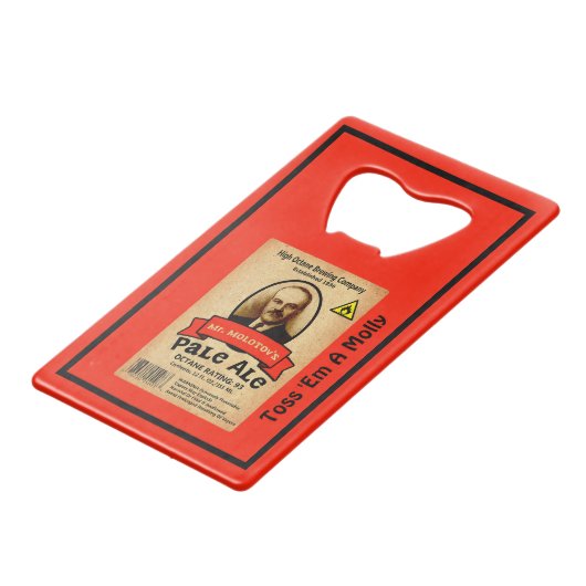 Le Étiquette Pale Ale de M. Molotov (Devant Angle)