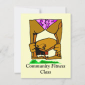 LE FAIRE-PART ANNONCENT LES CLASSES AÉROBIES DE (Devant)