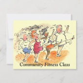 LE FAIRE-PART ANNONCENT LES CLASSES AÉROBIES DE (Devant)