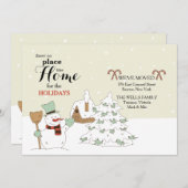 Le Faire-part de déménagement de Snowman (Devant / Derrière)