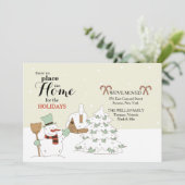 Le Faire-part de déménagement de Snowman (Debout devant)