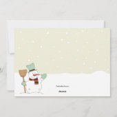 Le Faire-part de déménagement de Snowman (Dos)