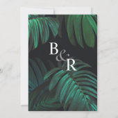 Le faire-part de mariage botanique tropical a (Dos)