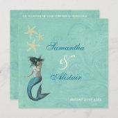 Le Faire-part de mariage côtier de Mermaid Beach (Devant / Derrière)