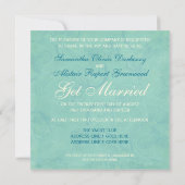 Le Faire-part de mariage côtier de Mermaid Beach (Dos)