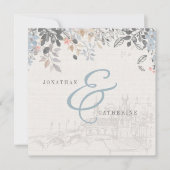 Le Faire-part de mariage de charme de l'ancien mon (Devant)