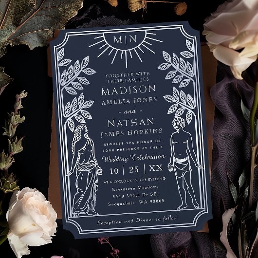 Le Faire-part de mariage de la carte Argent Tarot